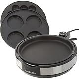 Multi Baker Deluxe by CucinaPro with Three Interchangeable Skillet Plates for Grilling, Baking, or Dessert Making