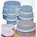 Fox Run Double Sided Crinkled Cookie Cutter Set, 7-Piece