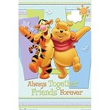 Winnie the Pooh (w Tigger, Friends Forever) Art Poster Print - 24x36