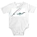 Onesie with rod, fish, fishing, pole