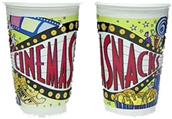 Movie Theater "Cinema Snacks" Kid's Drink Cups w/Lids 12oz - 50ct