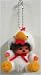 Monchhichi Animal Keychain White Chicken