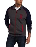MLB Men's Boston Red Sox Legendary Convertible Collar Track Jacket (Pro Navy/Pro Scarlet, Small)