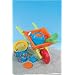 Androni 7136235 - Schubkarre aus Plastik, 70 cm, gef�llt mit 8 Sandelartikeln, 2-fach sortiert