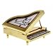 Bulova Solid Brass Miniature Piano Clock - B0572