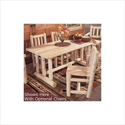 Cedar Log Dining Table