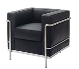 Alphaville Design SL-PECU-1-MI_K 30 Inch Petit Cuscino Chair, Black