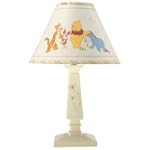 Disney Pooh Pooh's Day In The Park Lamp and Shade, Brown/Ivory $47.95