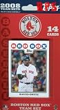 Topps MLB Baseball Cards 2008 Boston Red Sox 14 Card Team Set
