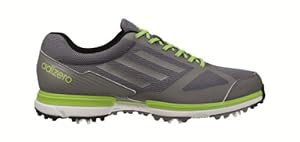 adidas Men's Adizero Sport Golf Shoe,Lead/Dark Silver Metallic/Slime,10.5 M US