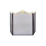 Outdoor Living : UniFlame 3 Fold Cast Solid Brass And Black Screen