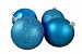 4ct Turquoise Blue Shatterproof 4-Finish Christmas Ball Ornaments 6