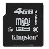 Kingston 4 GB Class 6 High Capacity Secure Digital Card MiniSDHC (SDM6/4GB)