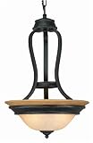 World Imports WI663242/12 Arezzo Pendant in Rust with Gold Accents