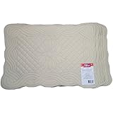 Better Homes & Gardens Woven Quilted Placemats, Set of 6, Creamy Parchment Cream