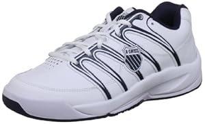 K-Swiss OPTIM OMNI IV 52780-109-M, Unisex-Kinder Tennisschuhe, Weiß (White/Navy), EU 33 (UK 1)