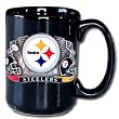 Pittsburgh Steelers VIP Black 12 oz Collector's Coffee Mug - NFL Football Fan Shop Sports Team Merchandise