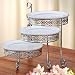 SWIVELING CAKE SERVERS - 3 SWIVELING SILVERPLATED CAKE SERVERS - cake stand