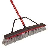Harper Brush Works 24-Inch Medium Surface Push Broom & Squeegee Combo With Handle Brace #1524A-1