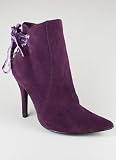 Pointed Toe Lace Back Bootie
