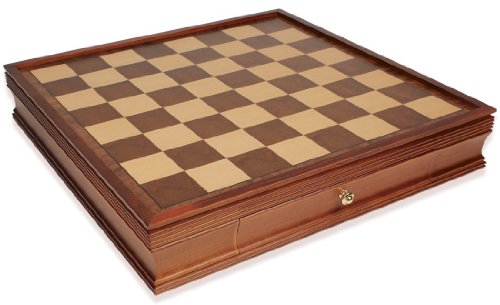 Large Walnut Chess Case with Drawers - 2.25