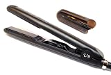 U9 1 Inch 450F Ionic Tourmaline Ceramic Dual Voltage Hair Straightener Flat Iron (SUPER SMOOTH Tourmaline Plates Black (2013 Model))