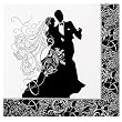 Silhouette Lunch Napkins (16 count)