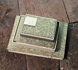 Medium (23.5 x 18cm) Nkuku Fair Trade Eco Friendly Gift / Product Mowani Silver Wedding / Christening Traditional Photo Album (Gift Boxed)