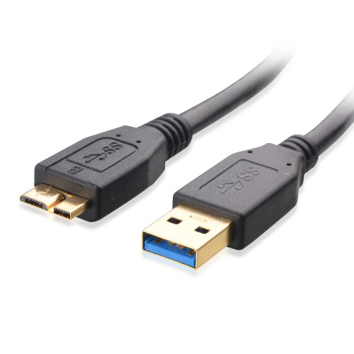 Cable Matters SuperSpeed USB 3.0 Type A to Micro-B Cable in Black 10 Feet On Sale