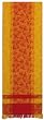Hand Woven Elegant Jacquard 100% Cotton Orange Honeybee Table Runners 12x72 Inches Set of Two