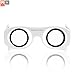 Virtual Reality Goggles Goggle Tech C1-Glass 3D Glasses for 3D Images & Videos on Android & iOS Smartphones (White)