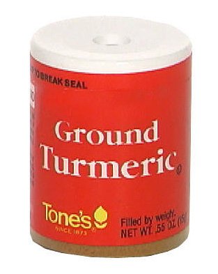 Tone's Ground Turmeric, .55-Ounce Containers (Pack of 6) (Pack of 3)