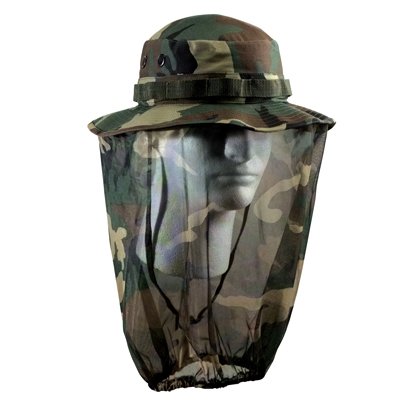 Ultra Force Camo Boonie Hat With Camo Mosquito Netting