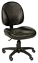 Gibson Leather Task Chair, Black