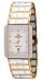 Oniss #ON318-MRG Men's Classic Rose Gold Trim Rectangular White Ceramic Watch