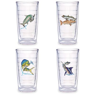 Tervis Tumbler Guy Harvey Assorted SaltWater 4 Piece 16 oz set