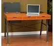 Vienna Notebook Computer Desk in Pewter/Pearwood Finish By Studio RTA Furniture