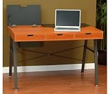 Vienna Notebook Computer Desk in Pewter/Pearwood Finish By Studio RTA Furniture
