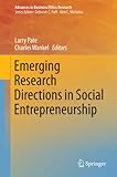 Emerging research directions in social entrepreneurship