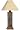 Market Basket Outdr Tbl Lamp Cream Fabric Rattan