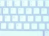 Keyboard skin for 13" MacBook - Color Blue (transparent)