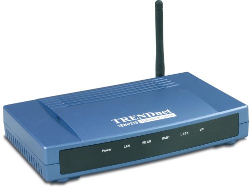 TRENDnet Wireless 3-Port Print Server TEW-P21G (Blue)