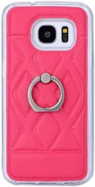Galaxy S7 Case, iLovely PU leather Back Ring Flip Stand Outdoor Case Cover for Samsung Galaxy S7 (Red)