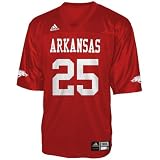adidas Arkansas Razorbacks #25 Cardinal Replica Football Jersey