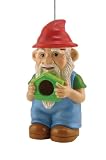 41PBKDKlZJL. SL160  Cherry Valley Feeder Gnome Shaped Bird House