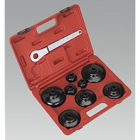 Paper Cartridge Type Oil Filter Cap Wrench Set 9pc