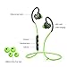 WOYING Q3 Bluetooth Headphones,V4.1 Wireless Sport Stereo Noise Cancelling Sweatproof Headset with Mic for Running,Gym,Driving for iPhone 6s Samsung Galaxy S7 Edge and Android Smartphones Green