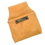 Chalimex 1050 SS 1 Pocket Nail & Tool Bag Beige Suede Leather