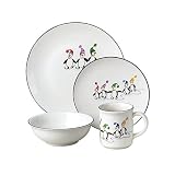 Pfaltzgraff Penguin Skate 16- Pc Dinnerware Set. Service For Four