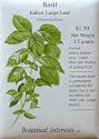Large Leaf Italian Basil Seeds